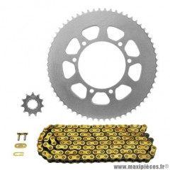 Kit chaine pour 50 à boite rieju 50 mrt pro 2017-2021 420 12x62 (diamètre couronne 105-125-8.5) (démultiplication origine) marque Afam