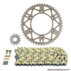 Kit chaine pour moto beta 125 rr enduro 2018-2020, rr enduro racing 2018-2020 (démultiplication origine) marque Afam