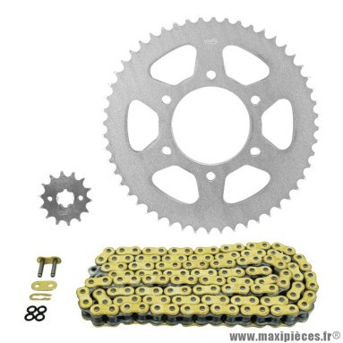 Kit chaine pour moto yamaha 125 mt 2020 428 14x52 (diamètre couronne 76-100-8.5) (démultiplication origine) marque Afam