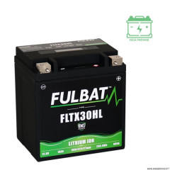 Batterie marque Fulbat fltx30hl 12v18ah lithium lg168 l127 h177 comp 53030/fb30l-b/fb30cl-b