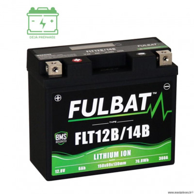Batterie Fulbat FLT12B / 14B 12V6AH Lithium LG150 L69 H130