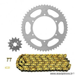 Kit chaine Afam 420 13x53 (Diamètre couronne 108/123/6.5) pour Mecaboite DERBI SENDA DRD X-TREME 50 cc
