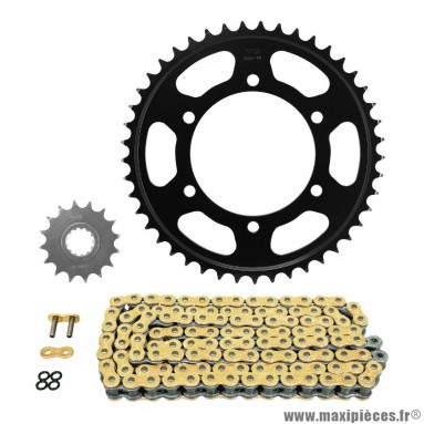 Kit chaine Afam 525 16x45 (Diametre couronne 110/130/10.25) pour Moto YAMAHA TRACER 900 cc