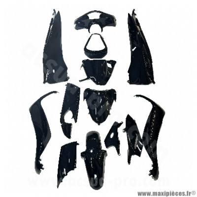Kit carrosserie noir 13 pièces 2013-2016 pour Maxi Scooter HONDA SH INJECTION 125 cc, SH 150 cc