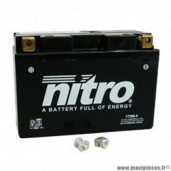 Batterie 12v 8ah nt9b-4 marque Nitro sla sans entretien prête à l'emploi