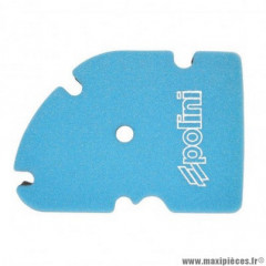 Mousse filtre à air double densite marque Polini pour maxi-scooter piaggio 250 vespa gts après 2005, 300 vespa gts après 2009 (203.0138)