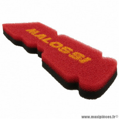 Mousse filtre à air marque Malossi double red sponge pour scooter piaggio zip 2T après 2000, nrg après 2001, typhoon après 2001, liberty, fly, lx 2T - gilera stalker après 2005, runner après 2002