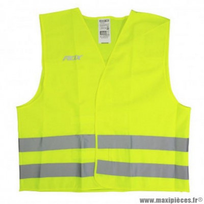 Gilet réfléchissant sécurité marque ADX réfléchissant velcro couleur jaune