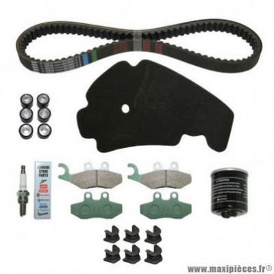 Kit entretien marque Piaggio pour maxi-scooter beverly 125 après 2005 (avec guides variateur) -1r000413-