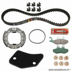 Kit entretien marque Piaggio pour scooter 50 fly 2T après 2005 (avec guides variateur) - 1r000386 -