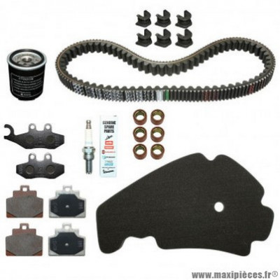 Kit entretien marque Piaggio pour maxi-scooter 300 mp3 abs après 2014, 300 yourban après 2011 (avec guides variateur) -1r000377-