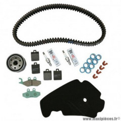 Kit entretien marque Piaggio pour maxi-scooter 500 mp3 2010 à 2013 (avec guides variateur) -1r000376-