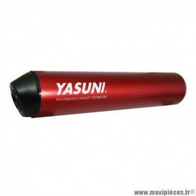 Silencieux marque Yasuni r1, r2, cross rouge droit pour mécaboite