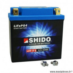 Batterie 12v 3ah lb9-b shido lithium ion prête à l'emploi (lg134XL75xh134)