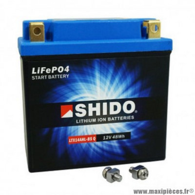 Batterie 12v 4ah ltx14-bs shido lithium ion prête à l'emploi (lg134XL75xh168)