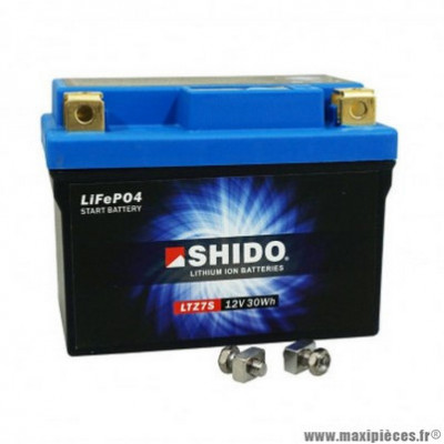 Batterie 12v 2,4ah ltz7s shido lithium ion prête à l'emploi (lg113XL69xh105)
