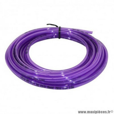Durite essence marque Ariete double épaisseur spéciale essence sans plomb 4,8x9 couleur violet (10m)