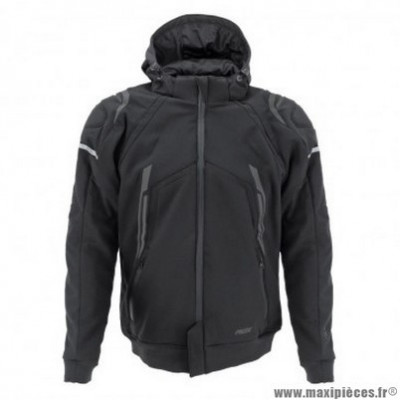 Blouson marque ADX RSX couleur noir/gris taille XL avec capuche amovible (avec protections/sans plaque dorsale)