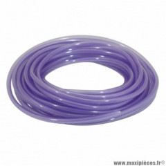 Durite essence double épaisseur spéciale essence sans plomb 4x8 violet translucide spéciale hydrocarbures résistant aux UV et chaleur (rouleau 10m)