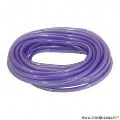 Durite essence double épaisseur spéciale essence sans plomb 5x9 violet translucide spéciale hydrocarbures résistant aux UV et chaleur (rouleau 10m)