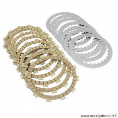Disque d'embrayage marque Newfren pour moto gas gas 200 ec 1999 à 2011, 250 ec 1997 à 2017,200-250-300 ec sm 2002 à 2007,250-300 mc 1996 à 2009, 250 sm après 2009 (f1469ac - OE standard kit)