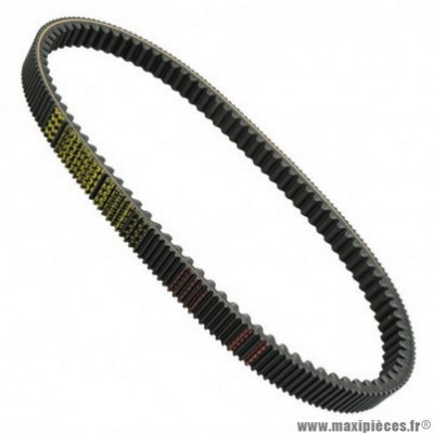 Courroie marque Mitsuboshi MBLSC038 pour maxi-scooter piaggio 400 mp3, x8, x9 (OEM 832738) - peugeot 400-500 geopolis ie lc, satelis eu3 lc - aprilia 400-500 atlantic, scarabeo - gilera 500 fuoco eu3 4T lc * Prix spécial !