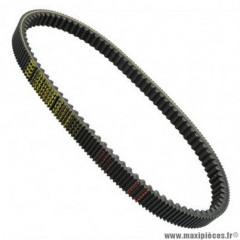 Courroie marque Mitsuboshi MBLSC038 pour maxi-scooter piaggio 400 mp3, x8, x9 (OEM 832738) - peugeot 400-500 geopolis ie lc, satelis eu3 lc - aprilia 400-500 atlantic, scarabeo - gilera 500 fuoco eu3 4T lc * Prix spécial !