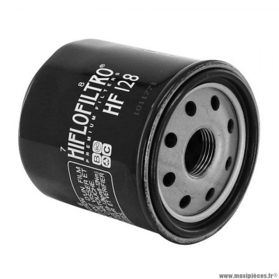 Filtre à huile marque Hiflofiltro HF128 pour moto kawasaki 400 ninja kaf 2010 à 2016