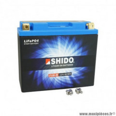 Batterie 12v 5ah lt12b-bs shido lithium ion prête à l'emploi (lg150XL65xh130)