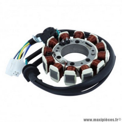 Stator allumage pour moto malaguti 125 x3m enduro - yamaha 125 xt r, xt x 2002 à 2006 (12 pôles - monophase - R.O. 3d6-h1410-00)