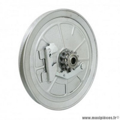 Poulie pour mobylette mbk 89 grise avec pignon 11 dents demontable