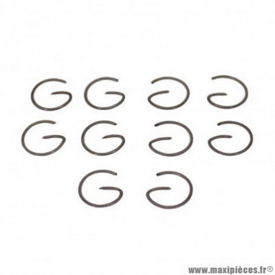 Clips de piston diamètre 13 (forme en g) pour mobylette mbk 51,88 (vendu par 10)