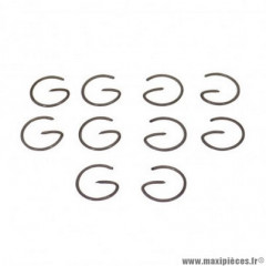 Clips de piston diamètre 13 (forme en g) pour mobylette mbk 51,88 (vendu par 10)