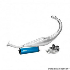 Pot cross chromed marque Voca Racing pour mécaboite sherco 50 sm-r, se-r (passage bas - silencieux alu bleu)