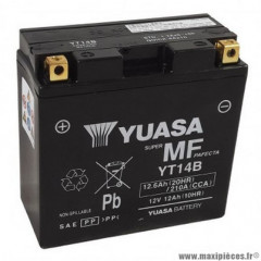 Batterie 12v 12ah yt14b marque Yuasa (lg150XL70xh145mm)