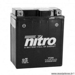 Batterie 12v 7,4ah ntz8v marque Nitro sla sans entretien prête à l'emploi