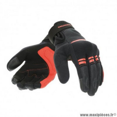 Gants printemps/été femme marque Tucano Urbano Lady Penna couleur noir/rouge T7 taille S