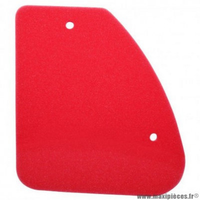 Mousse filtre à air marque Artein pour scooter peugeot 50 tkr, trekker, speedfight, vivacity, elyseo, elystar, looxor, buxy (rouge)