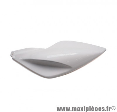 Coque arrière gauche blanc type origine pour scooter mbk nitro / yamaha aerox de 97 à 2012
