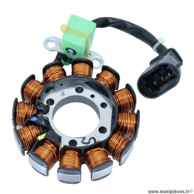 Stator Piaggio scooter 50 fly 4T après 2011, typhoon 4T après 2011, vespa 50 lx 4T 2009, primavera 4T après 2013, sprint 4T après 2014 - aprilia 50 sr motard 4T après 2013, scarabeo 4T après 2010, sport-city 4T après 2011 -1a010013-