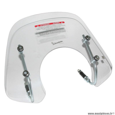 Saute vent court origine piaggio pour scooter 50-125 vespa primavera après 2013 transparent