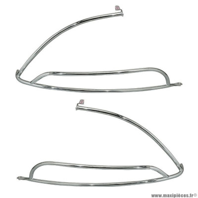 Protection arrière chromee origine piaggio pour scooter 50-125 primavera après 2013, sprint après 2014 (1B000928)