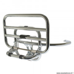 Porte bagage arrière origine piaggio pour maxi-scooter 125-250-300 vespa gts après 2007 chrome