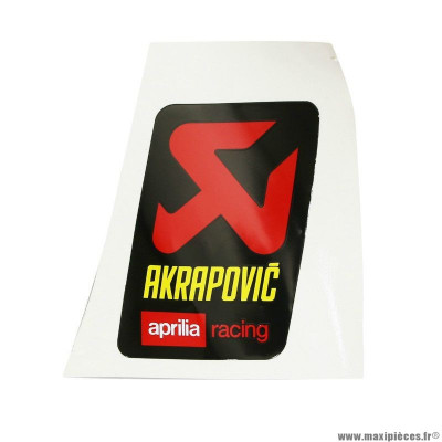 Autocollant echappement akrapovic origine piaggio pour moto aprilia 750 shiver, 1000 rsv-4, tuono (893675)