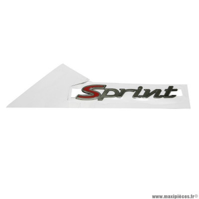 Logo ''sprint'' origine piaggio pour scooter 50-125 vespa sprint après 2014 (2H000927)
