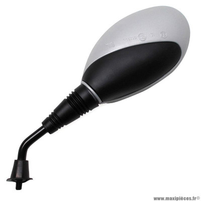 Rétroviseur pour scooter keeway 50 focus, hurricane, 125 f-act, focus / mbk 125 doodo / yamaha 125 teos gris-noir gauche m8-125 marque Vicma