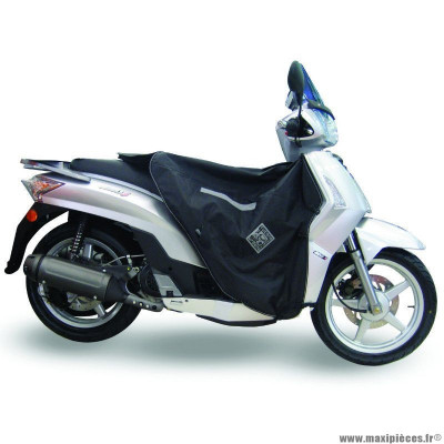Tablier couvre jambe marque Tucano Urbano pour maxi-scooter kymco 125 fly après 2013 (r066-x) (termoscud) (système anti-flottement sgas)