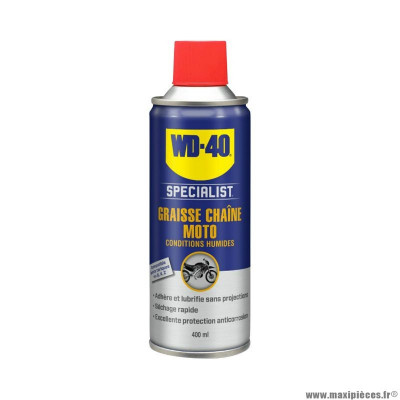 Graisse chaine moto wd-40 spécialist (aérosol 400ml)