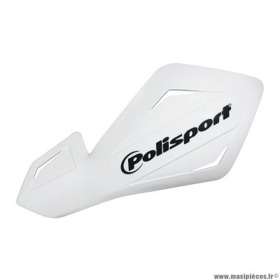 Protege main moto marque Polisport version ouvert freeflow lite decal blanc (fixation plastique)