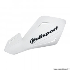 Protege main moto marque Polisport version ouvert freeflow lite decal blanc (fixation plastique)